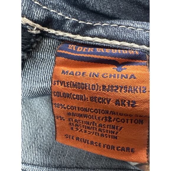 Rock Revival Betty Skinny Jeans Women Size 31 Blue Medium Wash AK12 Distressed  - Picture 9 of 13
